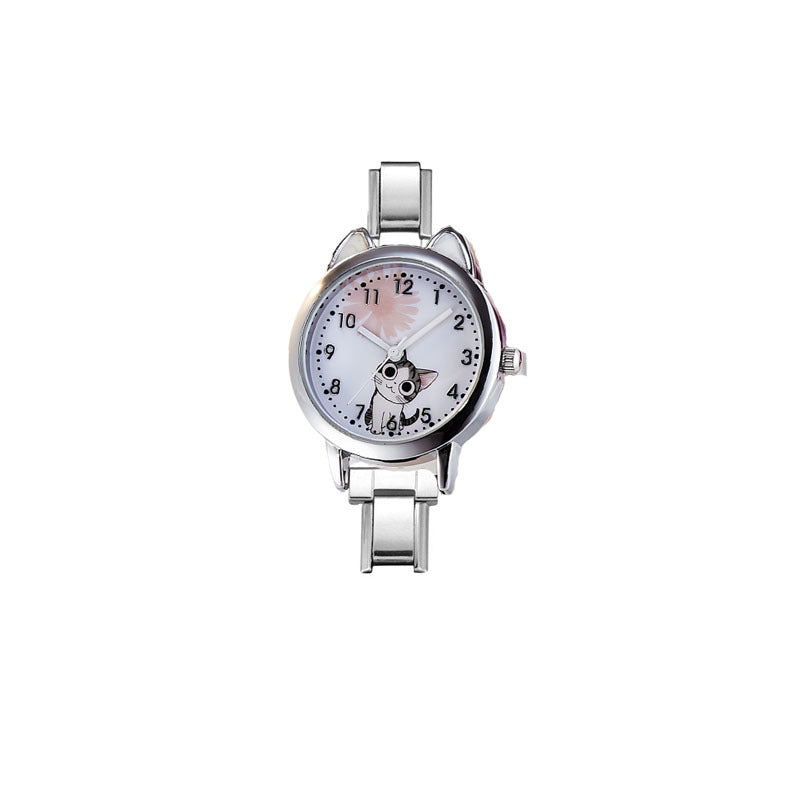 Wholesale Cross-Border Cat Cat Italy Module Fashion Module Watch Stainless Steel Strap Ins Style Unisex Versatile Quartz Watch