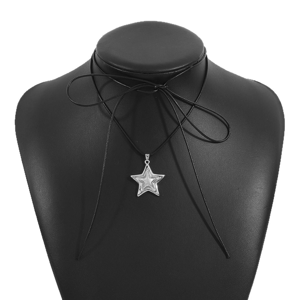 Wholesale double five-pointed star earrings necklace ring niche creative