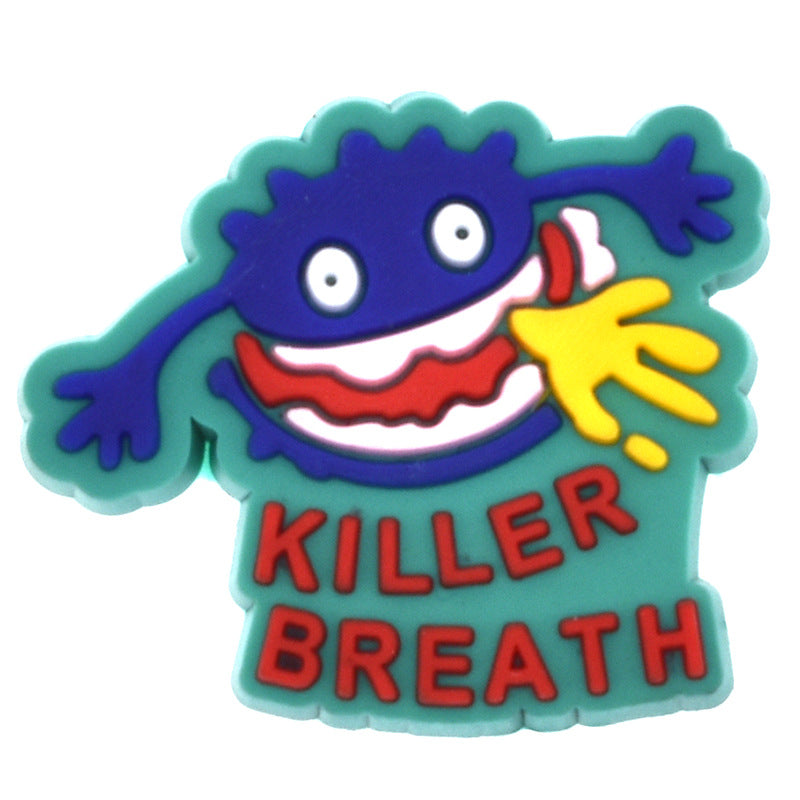 Wholesale Random 100pcs Monster Series PVC Soft Rubber Shoe Buckle Decoration ACC-SC-RYY073