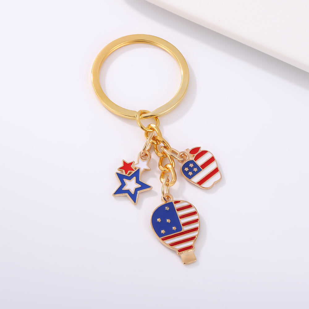 Wholesale US Independence Day Event Commemorative Keychains