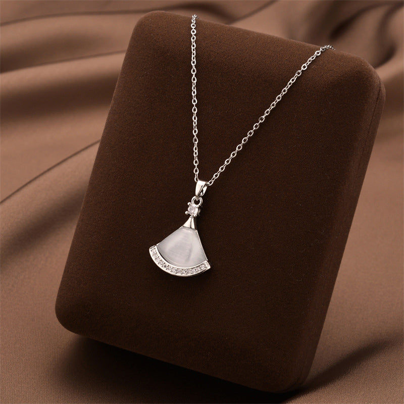 Wholesale Silver Titanium Steel Necklace ACC-NE-Quanx005