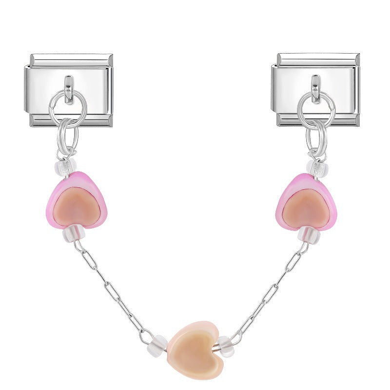 Wholesale Italian Charm Bracelet 9mm DIY Splicing Eye Series Titanium Steel Composable Bracelet