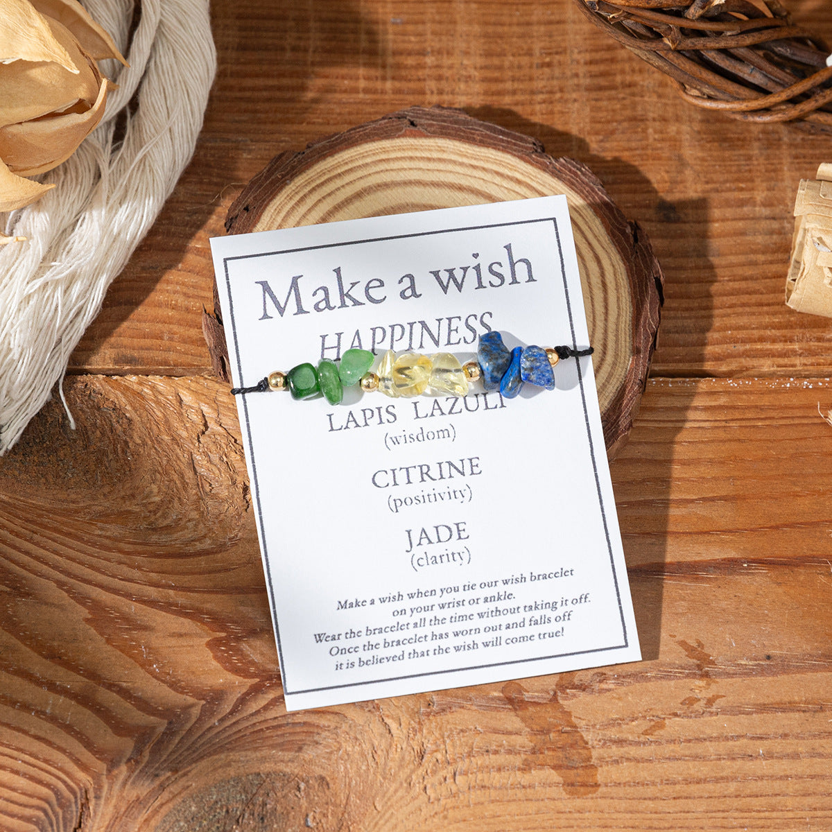 Bracciale di benedizione in pietra naturale all'ingrosso