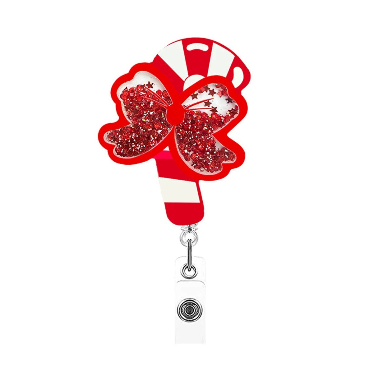 Wholesale Christmas quicksand   Badge Reels