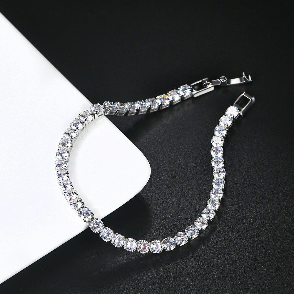 Wholesale Moissanite Bracelet Fine Diamond Single Row Bracelet ACC-BT-Ziyou001