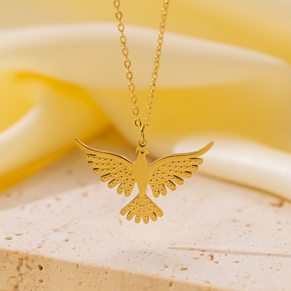 Wholesale Retro Irregular Titanium Steel Necklace Plated 18K Gold Multi-layered Necklace Gold Plated Necklace ACC-NE-Tais004