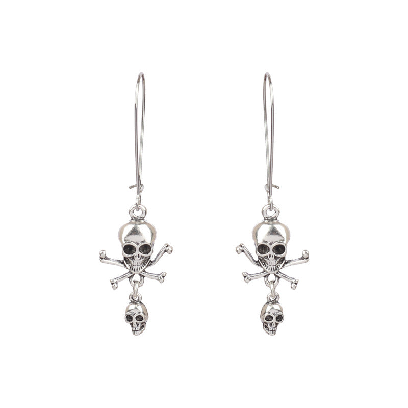 Wholesale  Skull  Web Earrings Dark Wind Style Alloy Jewelry Accessory Gift