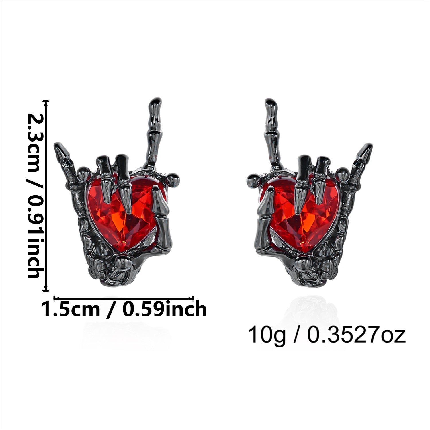 Wholesale Dark Gothic Heart Claw Necklace,  Trendy Alloy Pendant Jewelry for Women