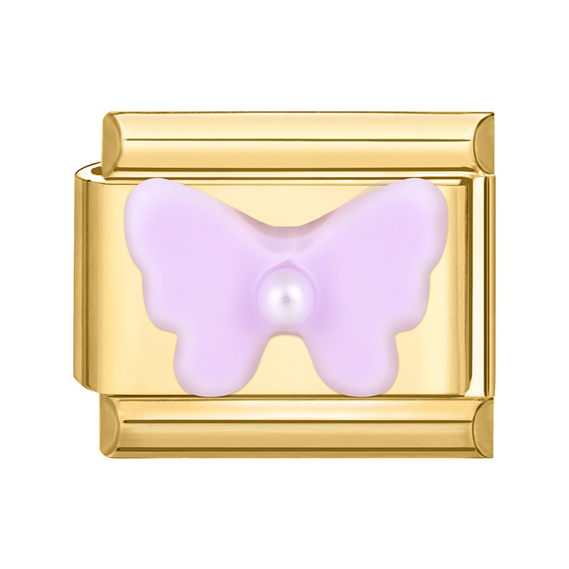 Wholesale Italian Charm Bracelet 9mm DIY Splicing Cute Creative Stainless Steel Composable Bracelet