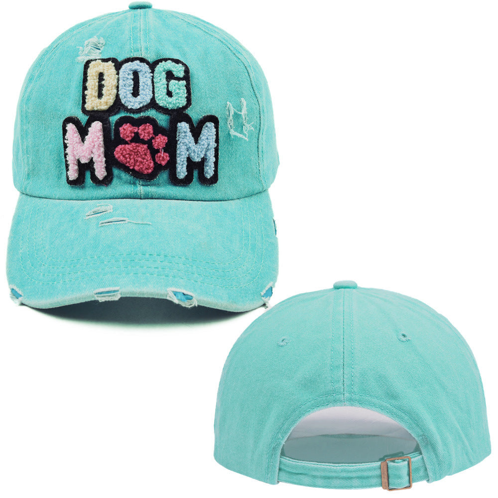 Wholesale DOG MAMA Embroidered Cotton Baseball Hat ACC-HT-WenRan002
