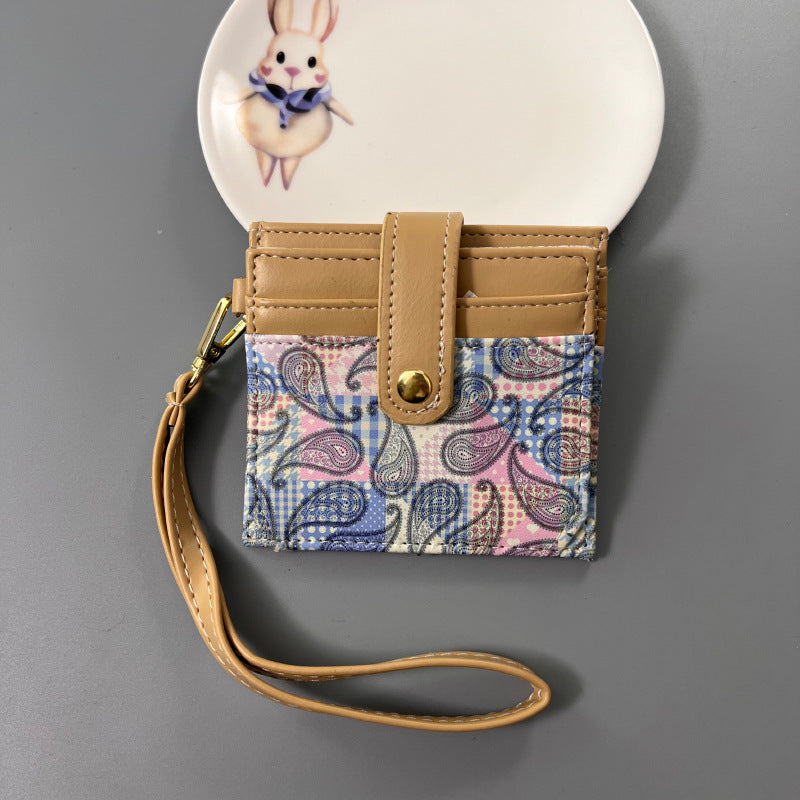 Wholesale Chic Ethnic Style Card Holder Compact Ultra-Thin Multiple Slots Boutique Resale Accessory