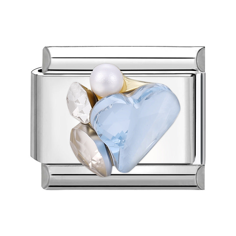 Wholesale Italian Charm Bracelet 9mm DIY Splicing Cute Creative Stainless Steel Composable Bracelet