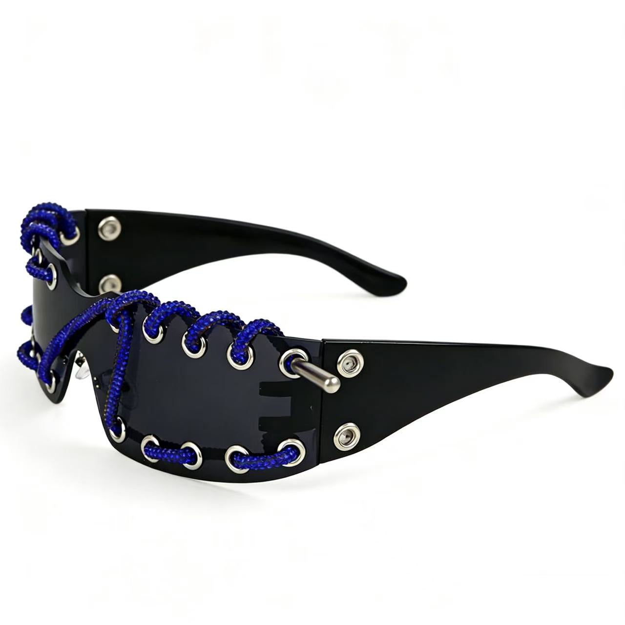 Wholesale Y2K Cyberpunk Rhinestone Sunglasses Fashion Accessory Boutique Resale
