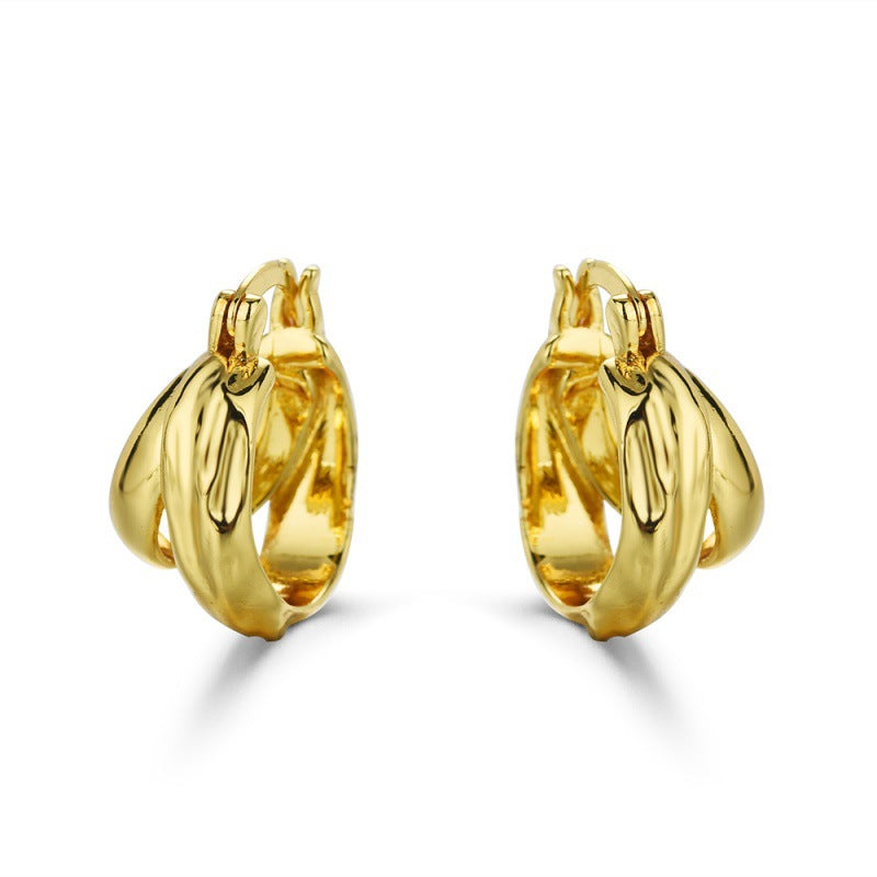 Wholesale All-match Double-layer Earrings ACC-ES-ChuangYi002