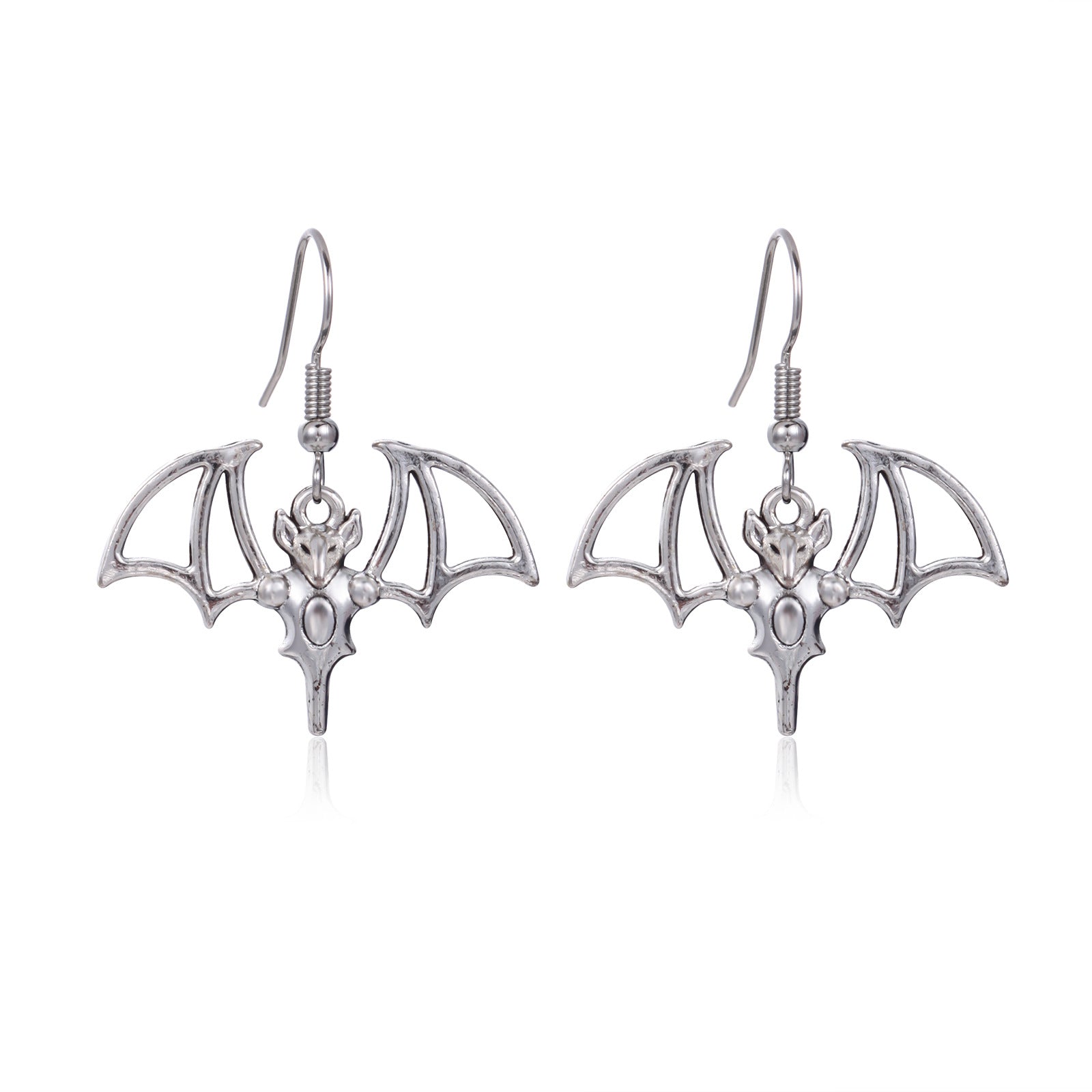 Wholesale  Diamond-Encrusted Zinc Alloy Cat Pumpkin  Web Skull Earrings