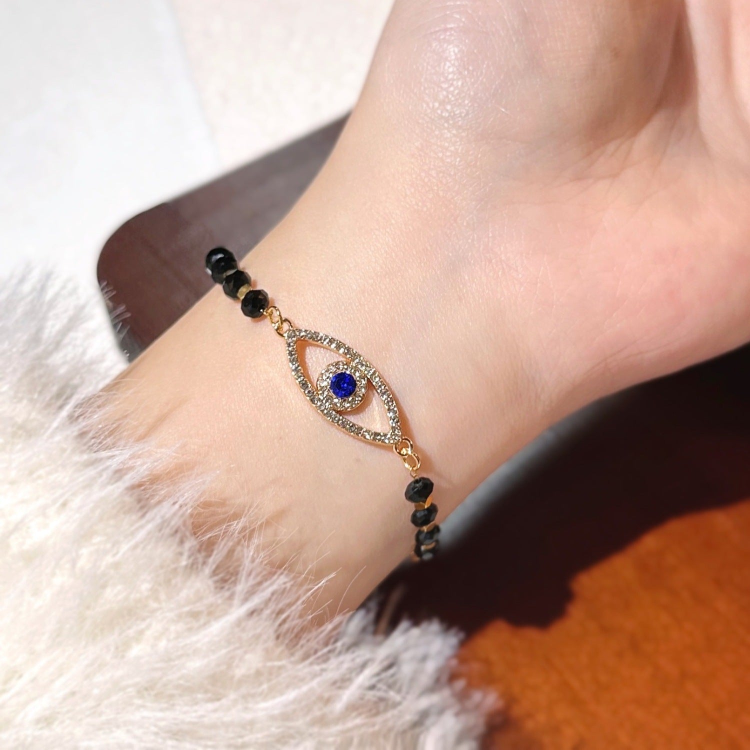 Braccialetto di cristallo del malocchio all'ingrosso