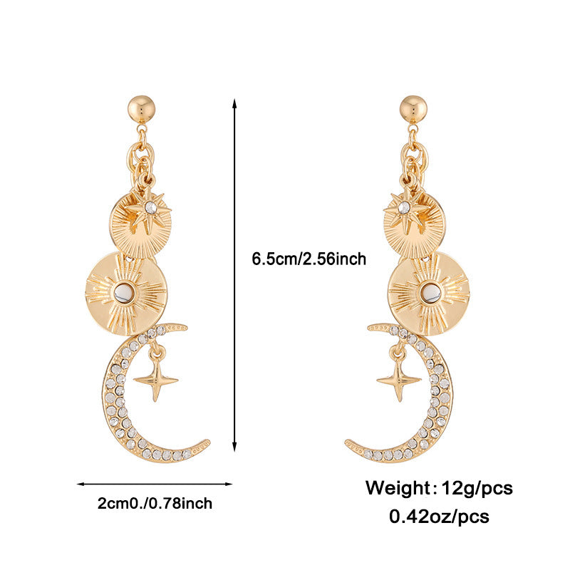 Wholesale Ancient Coin Starry Sky Magic Necklace Bracelet Earring Set