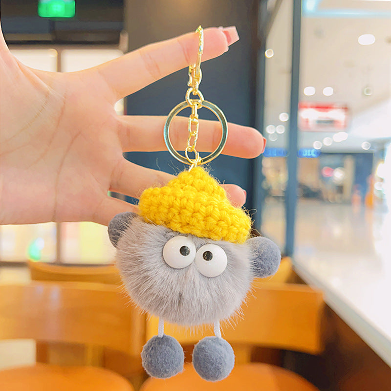 Wholesale Cartoon Fur Ball Plush Cute Keychain ACC-KC-JuCai009