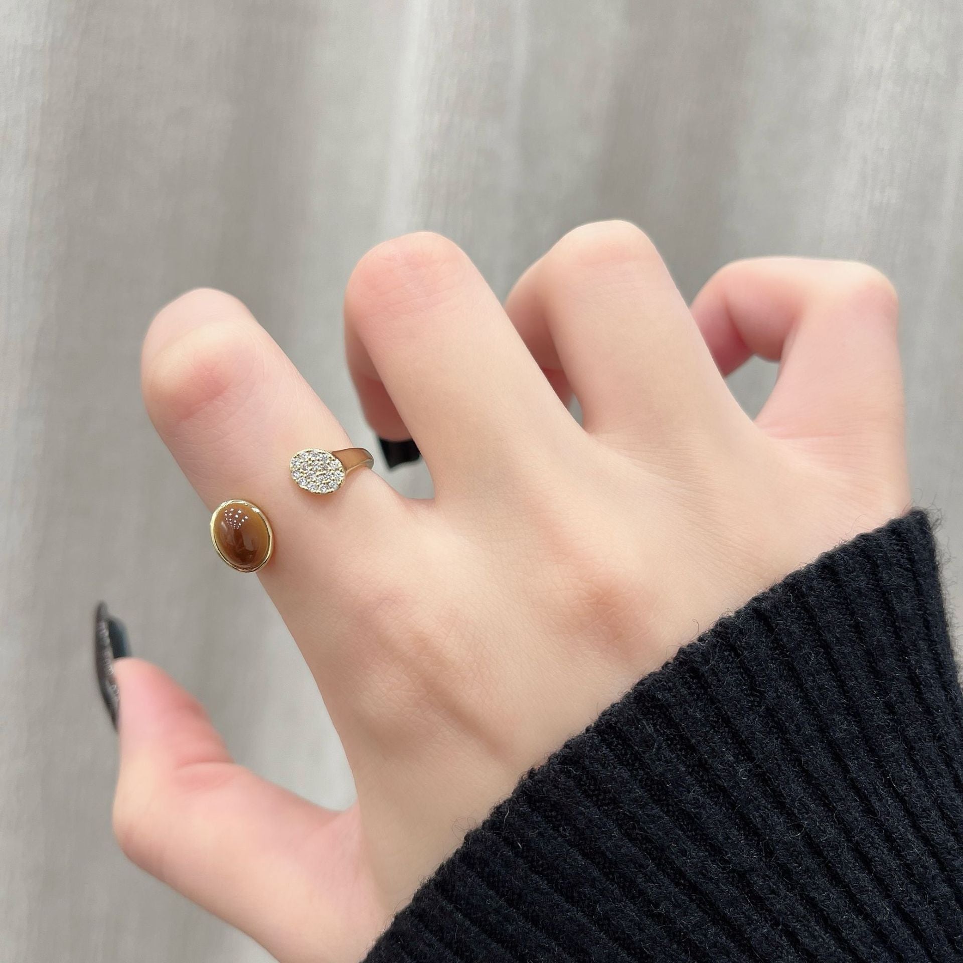 Wholesale  Tiger Eye Ring  Retro Ring