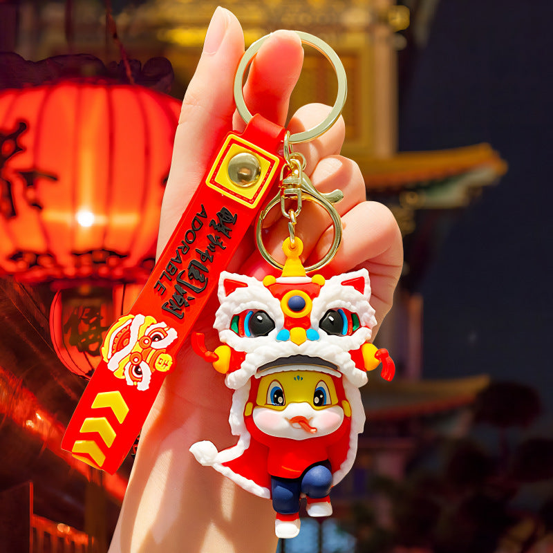 Wholesale Cute cartoon silicone keychain