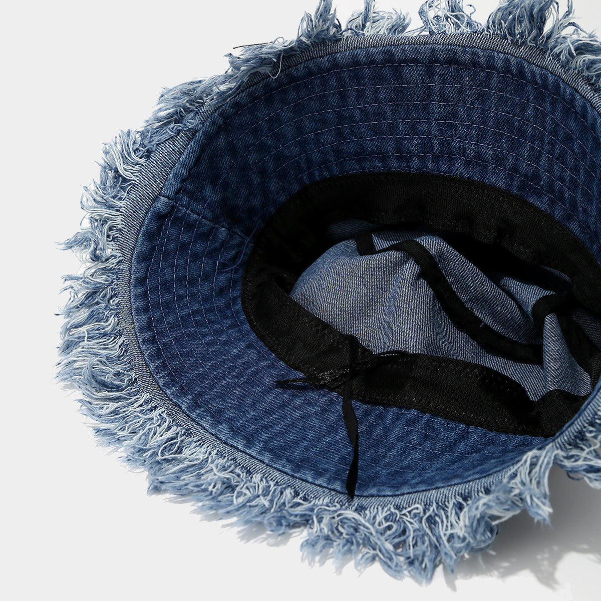 Wholesale  distressed rough Denim fisherman hat