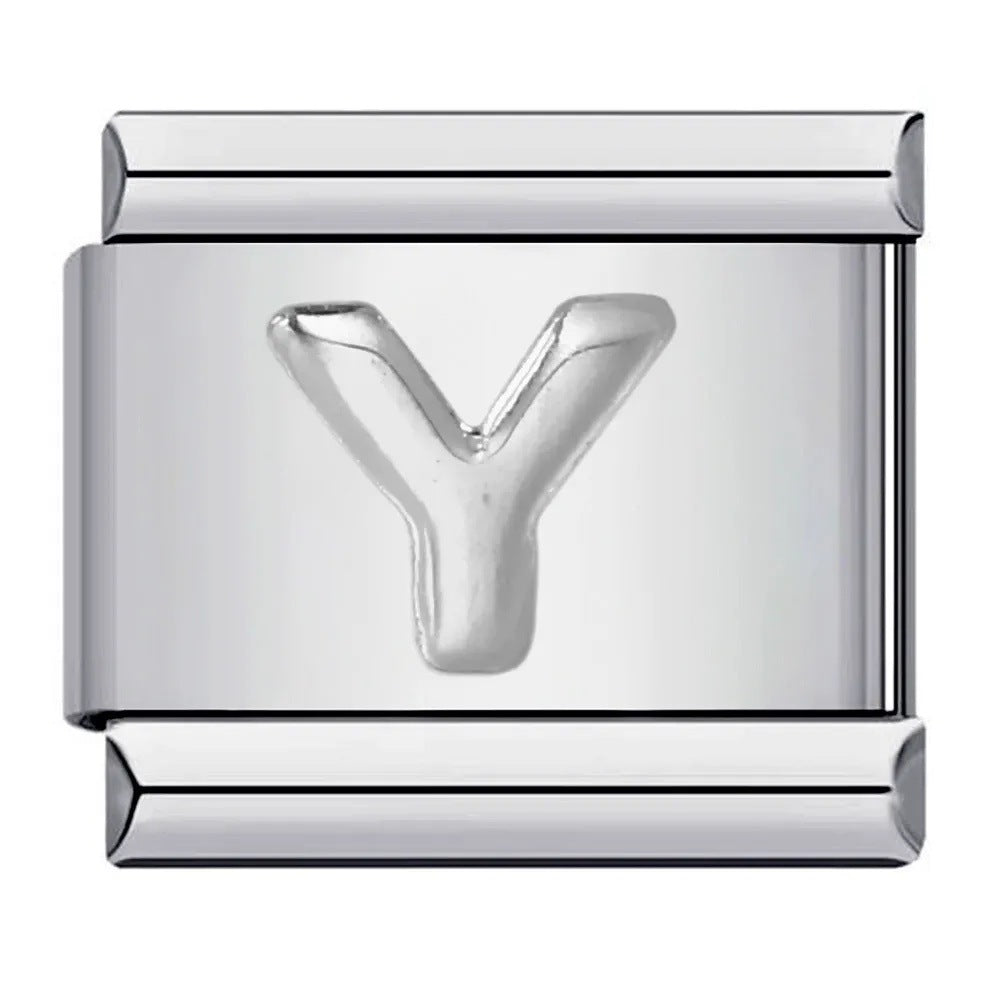 Wholesale Italian Charm Bracelet 9mm DIY punk Creative Stainless Steel Composable Bracelet