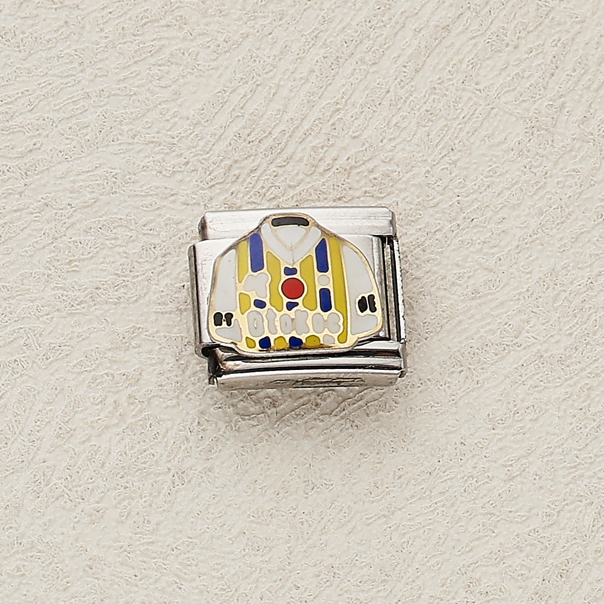 Wholesale 10pcs Italian Charm Bracelet 9mm DIY Splicing Jersey Star Moon Demon Eye Stainless Steel Composable Bracelet