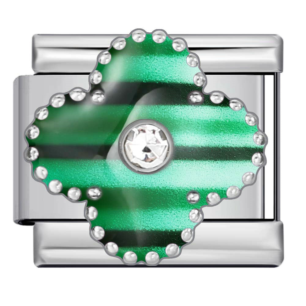 Wholesale 9mm Italian Charm Starter Bracelets DIY Four Leaf Clover Stainless Steel Composable Bracelet