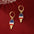 Wholesale Independence Day USA Flag Ice Cream Star Apple Flag Earrings Set