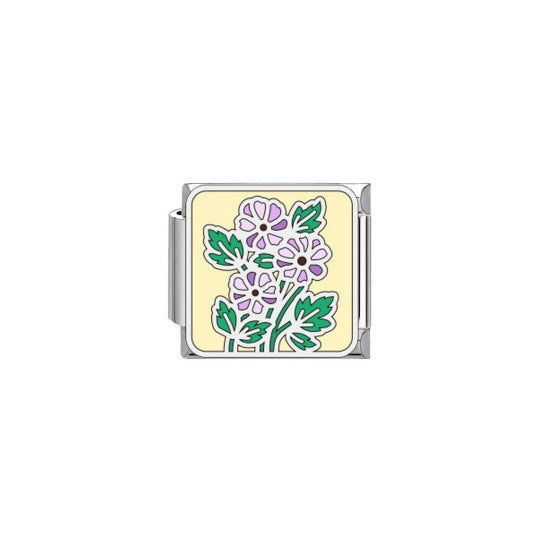 Wholesale New Floral Series Italian Modular Bracelet - DIY Interlocking Template Jewelry