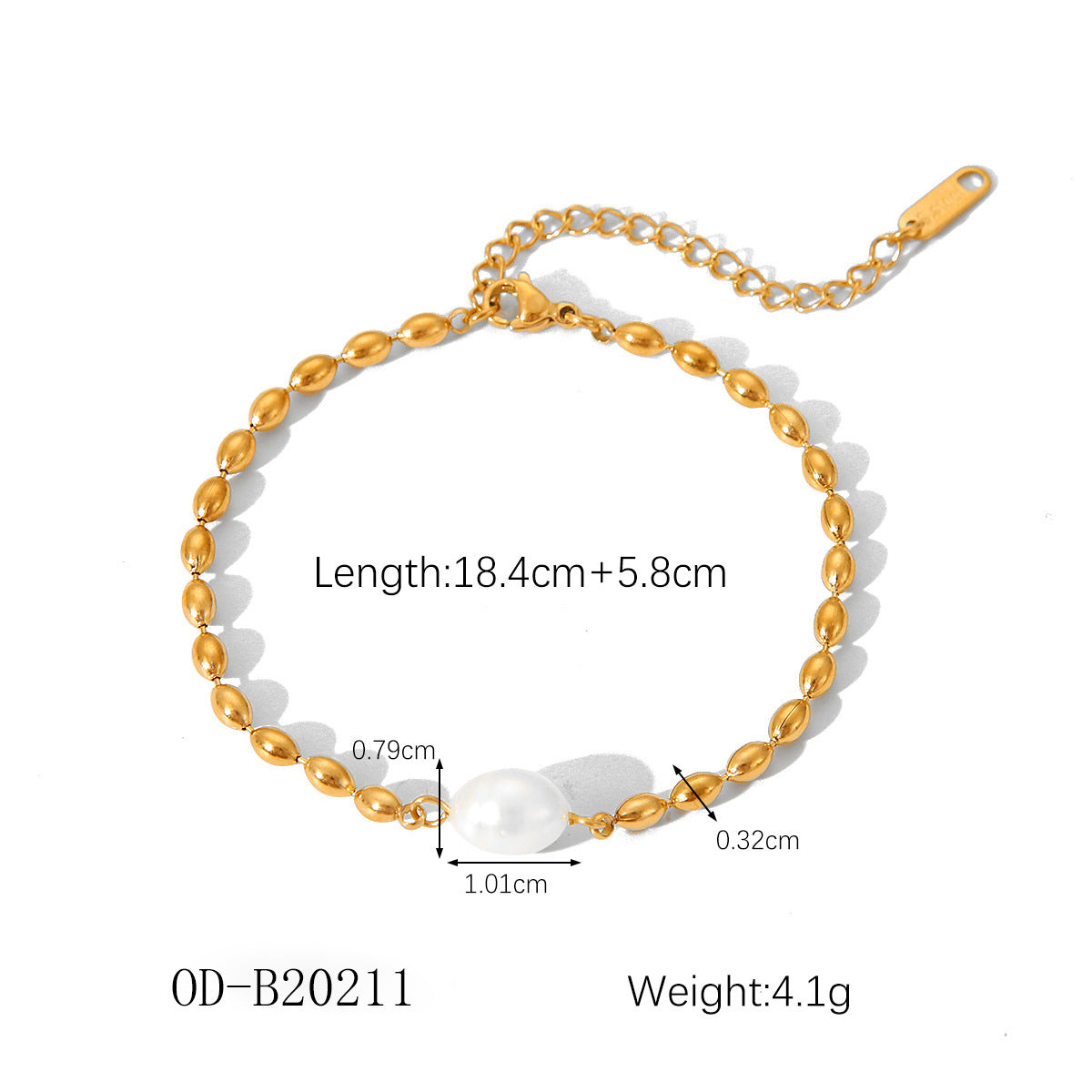 Wholesale  18K Bracelet Stainless Steel Twist Chain Bracelet Cuban Chain