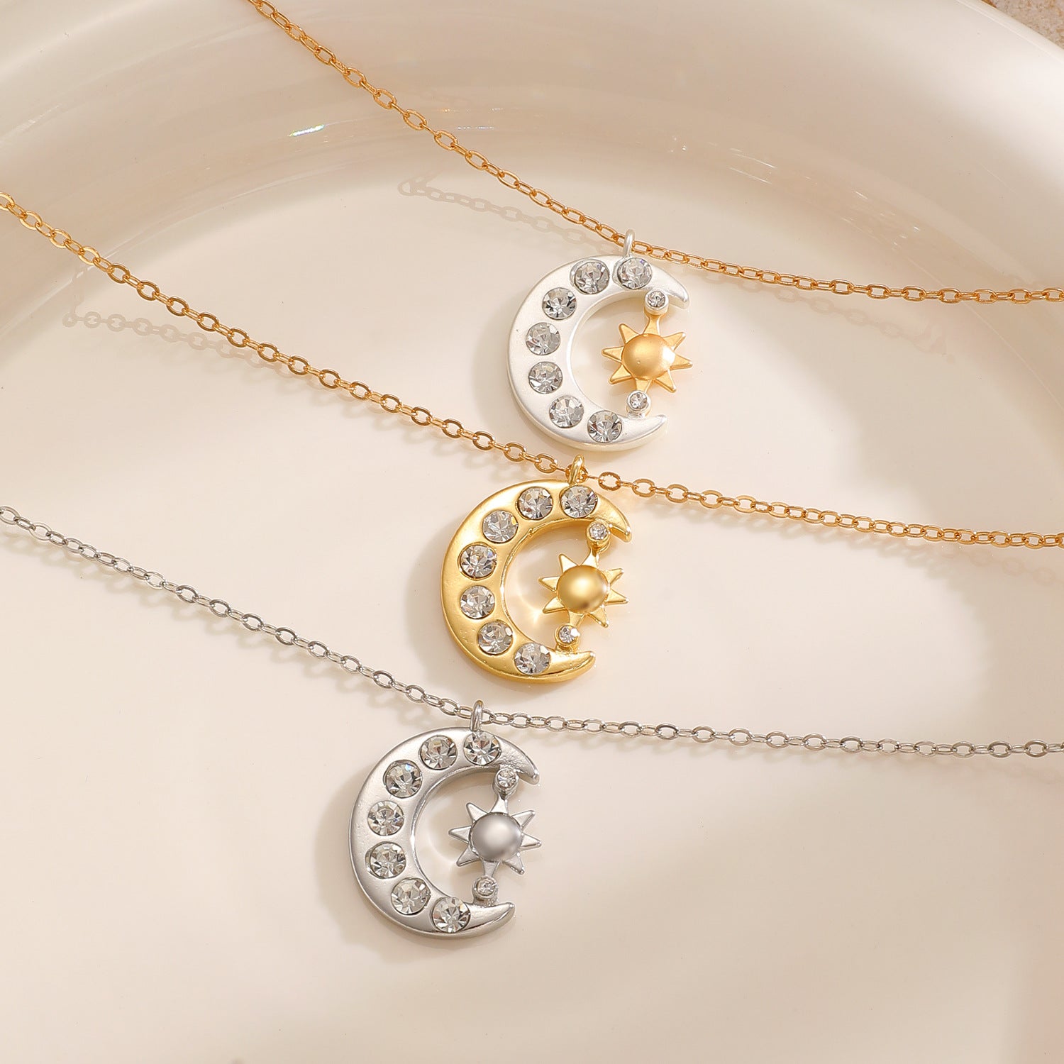 Wholesale Moon and Sun Necklace