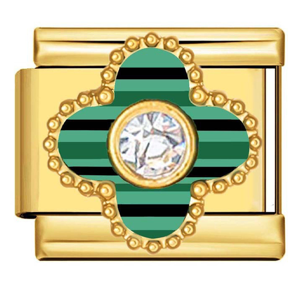 Wholesale 9mm Italian Charm Starter Bracelets DIY square Single Section Creative Stainless Steel Composable Bracelet