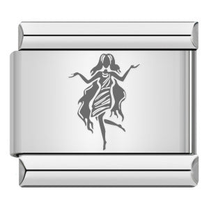 Wholesale  Italian modular Titanium steel laser engraving series 12 constellations bracelet DIY bracelet