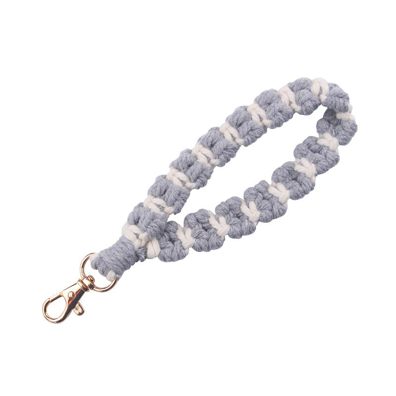 Wholesale Hand Woven Cotton Rope Lanyard Keychain ACC-KC-GuangTian080