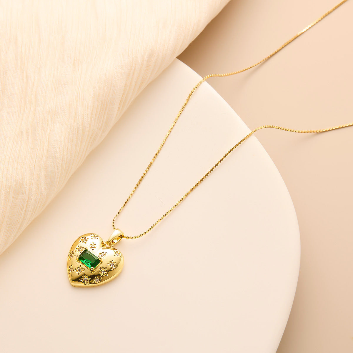 Wholesale Real Gold Copper Pendant Titanium Steel Necklace