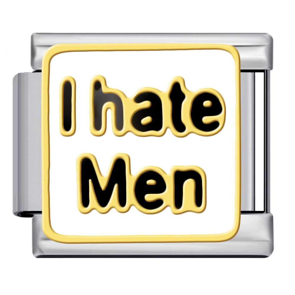 Wholesale  Italian Charm Bracelet 9mm DIY  gold-plated Creative Stainless Steel Composable Bracelet