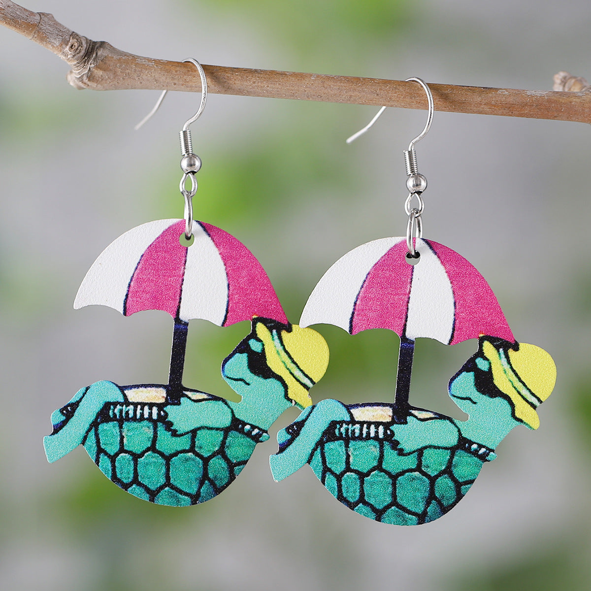Wholesale colorful flip flops palm tree flowers LOVE pendant earrings
