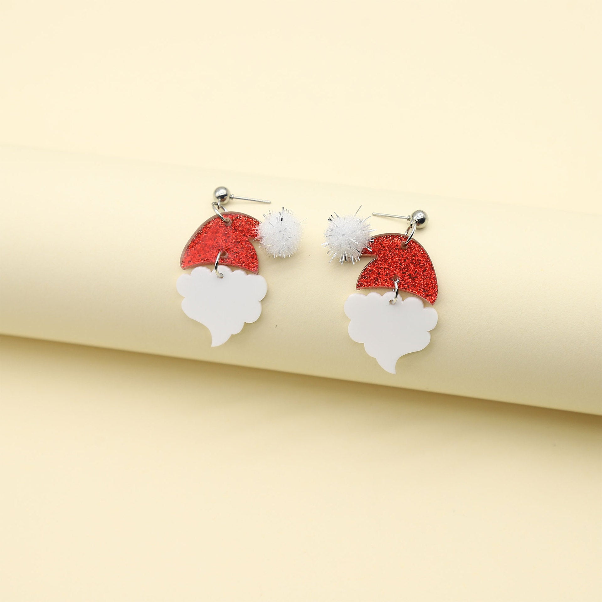 Boucles d'oreilles en gros de Noël en bois en bois étoiles