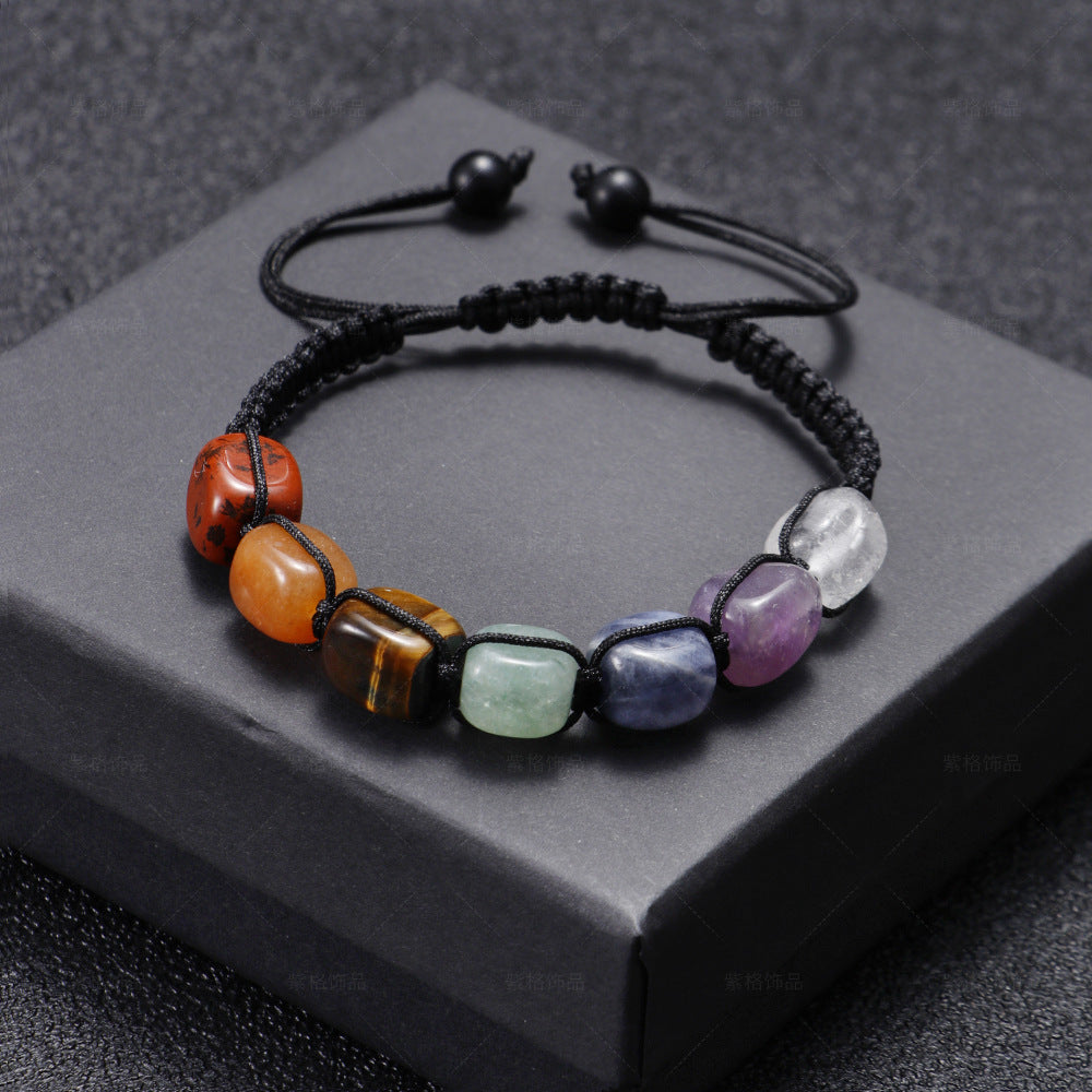 Wholesale Colorful Natural Agate Beaded Bracelet Handmade Unisex Fashion Jewelry Accessory For Everyday Wear