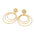Wholesale 18K gold titanium steel multi-layer circle earrings