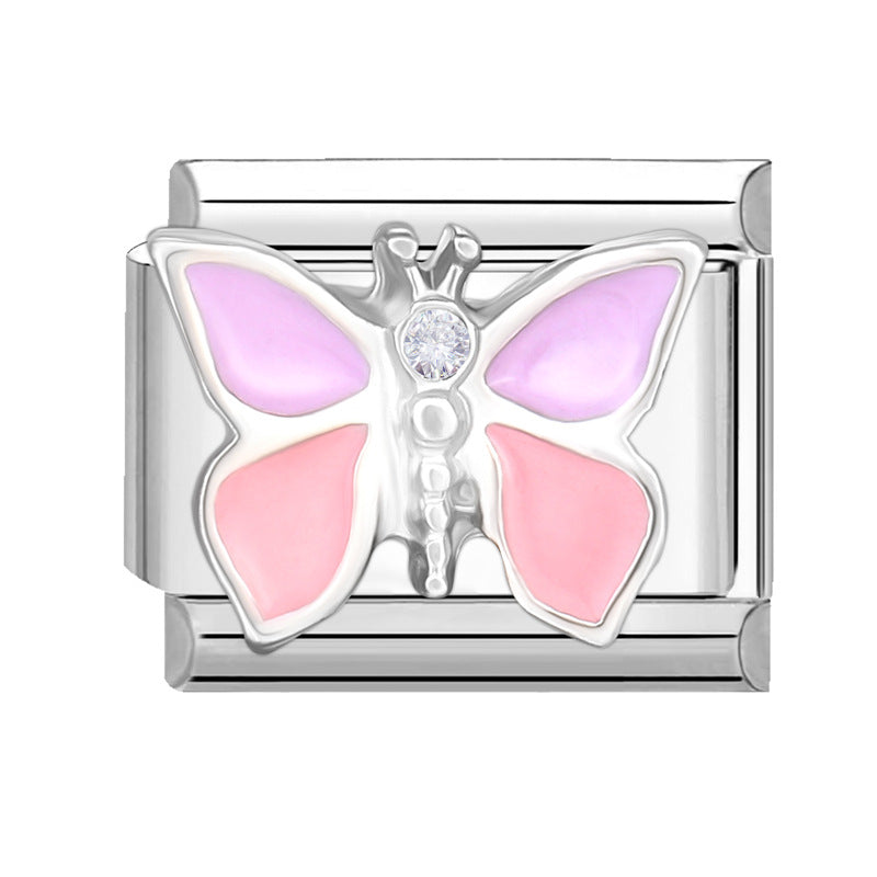 Wholesale Italian Charm Bracelet 9mm DIY Splicing Cute Creative Stainless Steel Composable Bracelet