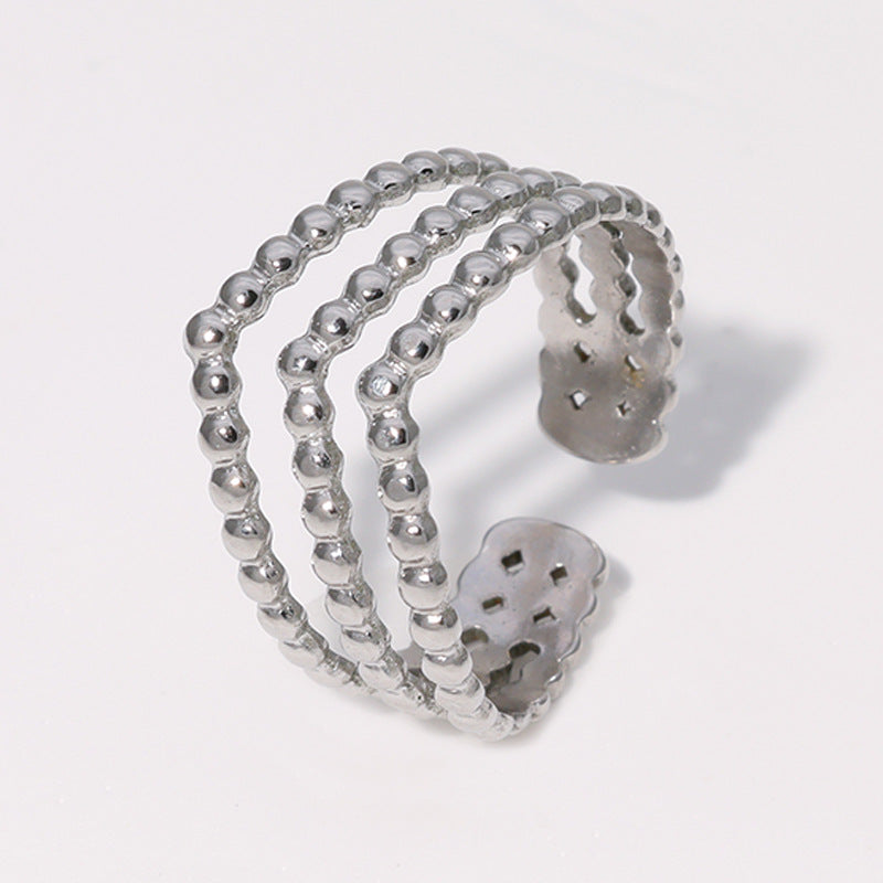 Wholesale Stainless Steel Rings Open 18K Gold Plated Rings ACC-RS-Manguo004