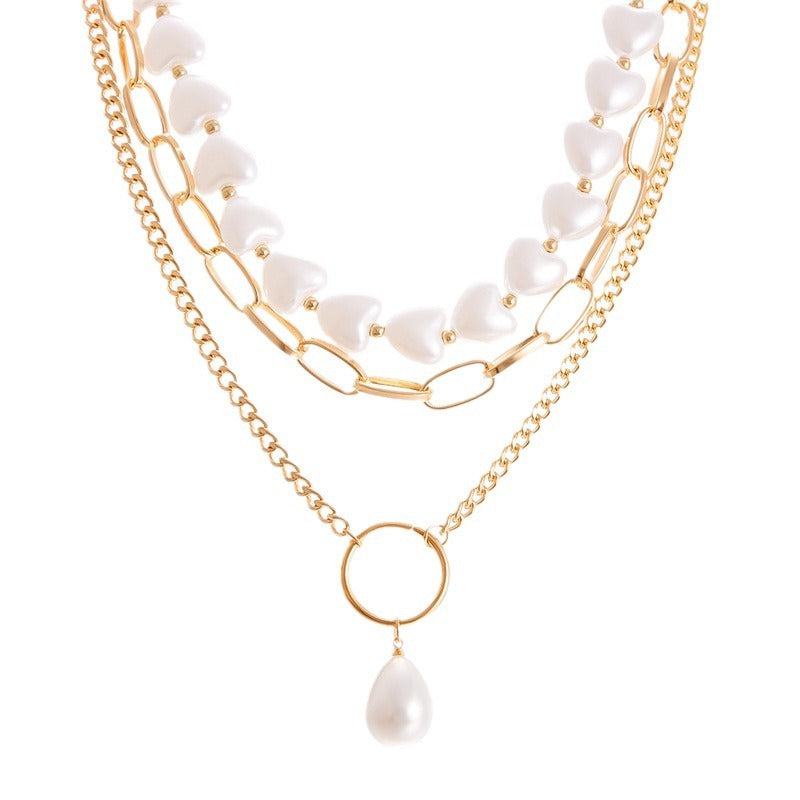 Wholesale Vintage Spliced Ball Bead Chain Stacking Necklace ACC-NE-Bayue001