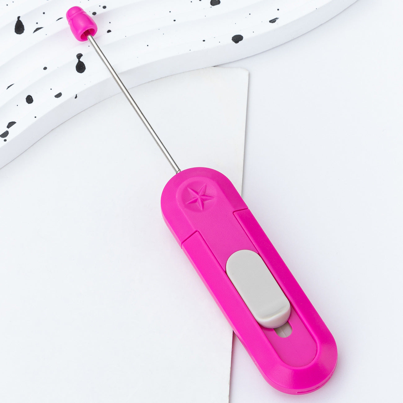 Wholesale DIY Beadable Mini Art Knife Portable Small Express Unboxing Knife Cute Design Open Envelope Office Paper Cutting Art Knife