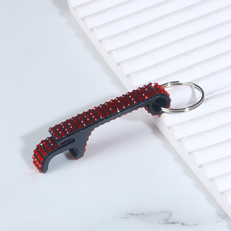 Wholesale Diamond Aluminum Alloy Bottle Wine Opener Keychains ACC-KC-RuiJie005