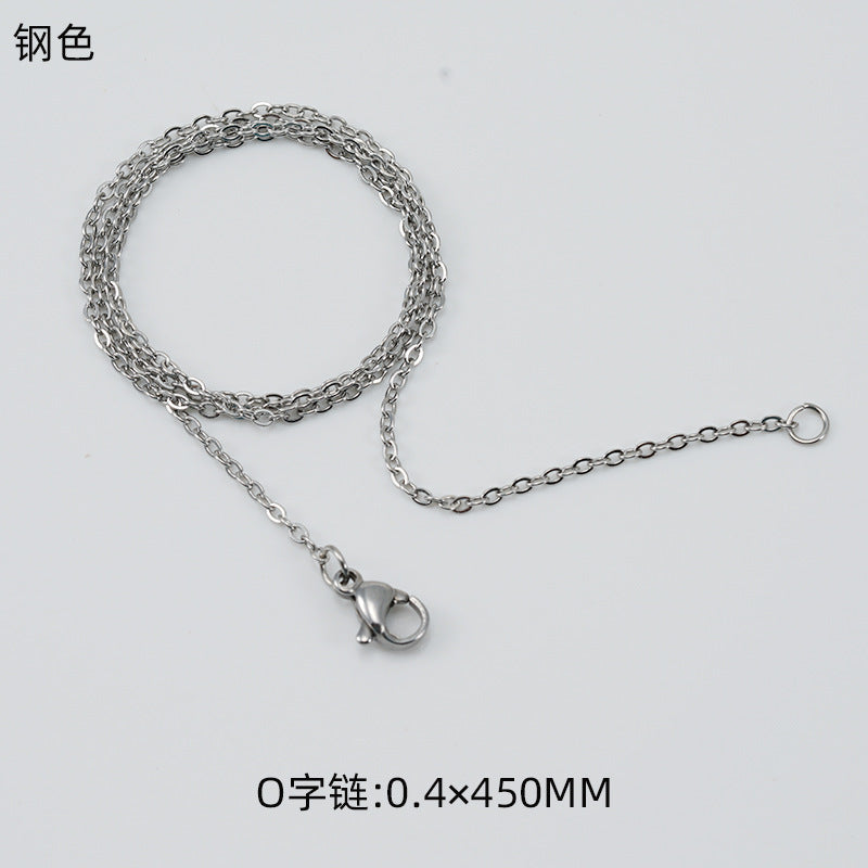 Wholesale  stainless steel O-chain female simple Joker jewelry chain