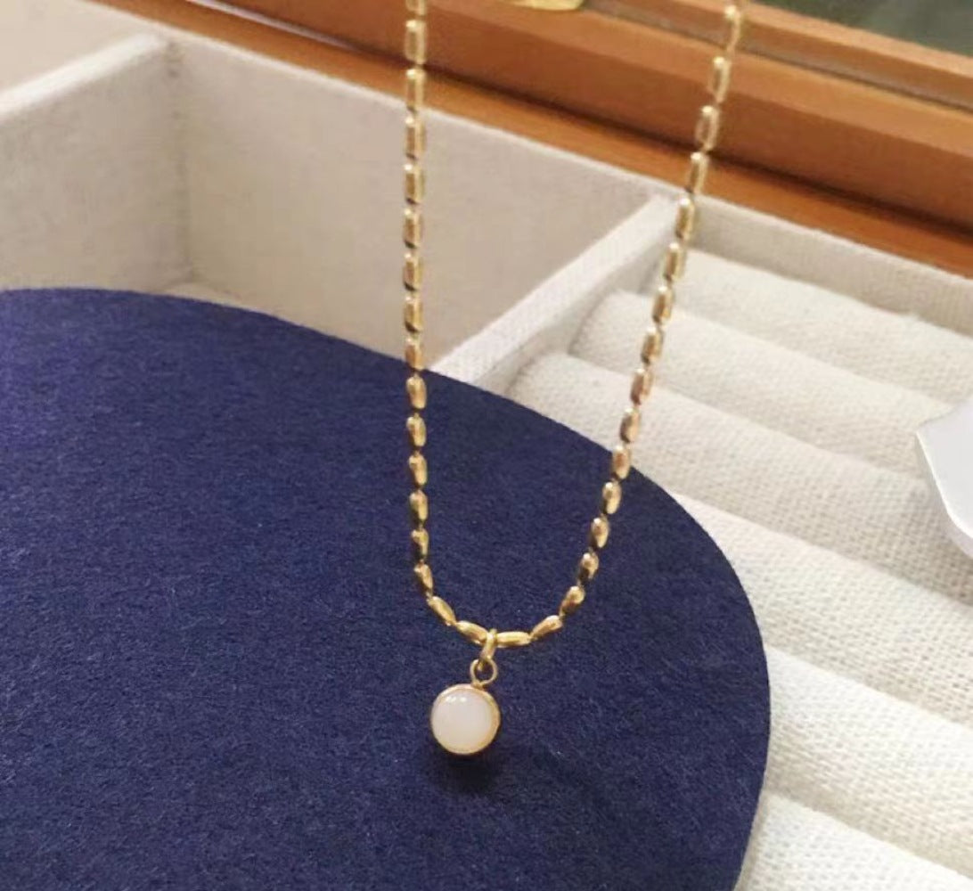 Wholesale Light Luxury Exquisite Titanium Steel Necklace ACC-NE-Qinji007