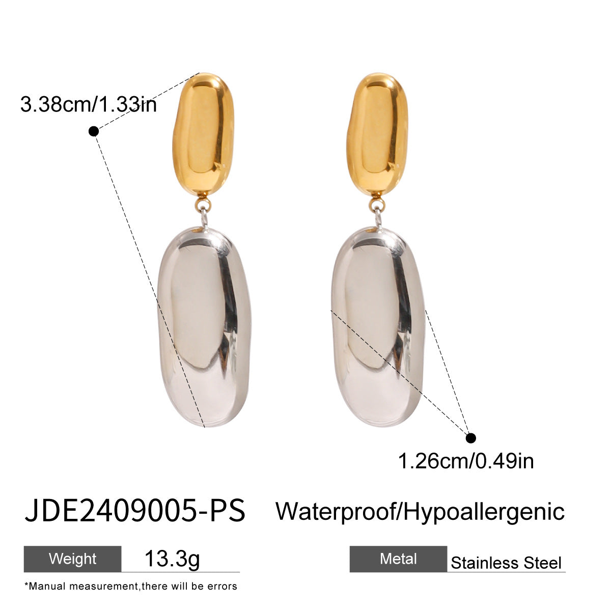 Wholesale Stainless steel Non-Fading Earrings