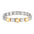 Wholesale  Italian Module Handmade Module Titanium Steel Combination Retro Stitching Bracelet Cartoon Creative Fashion Retro Bracelet